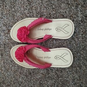 Lindsay Phillips Pink Floral Sandals